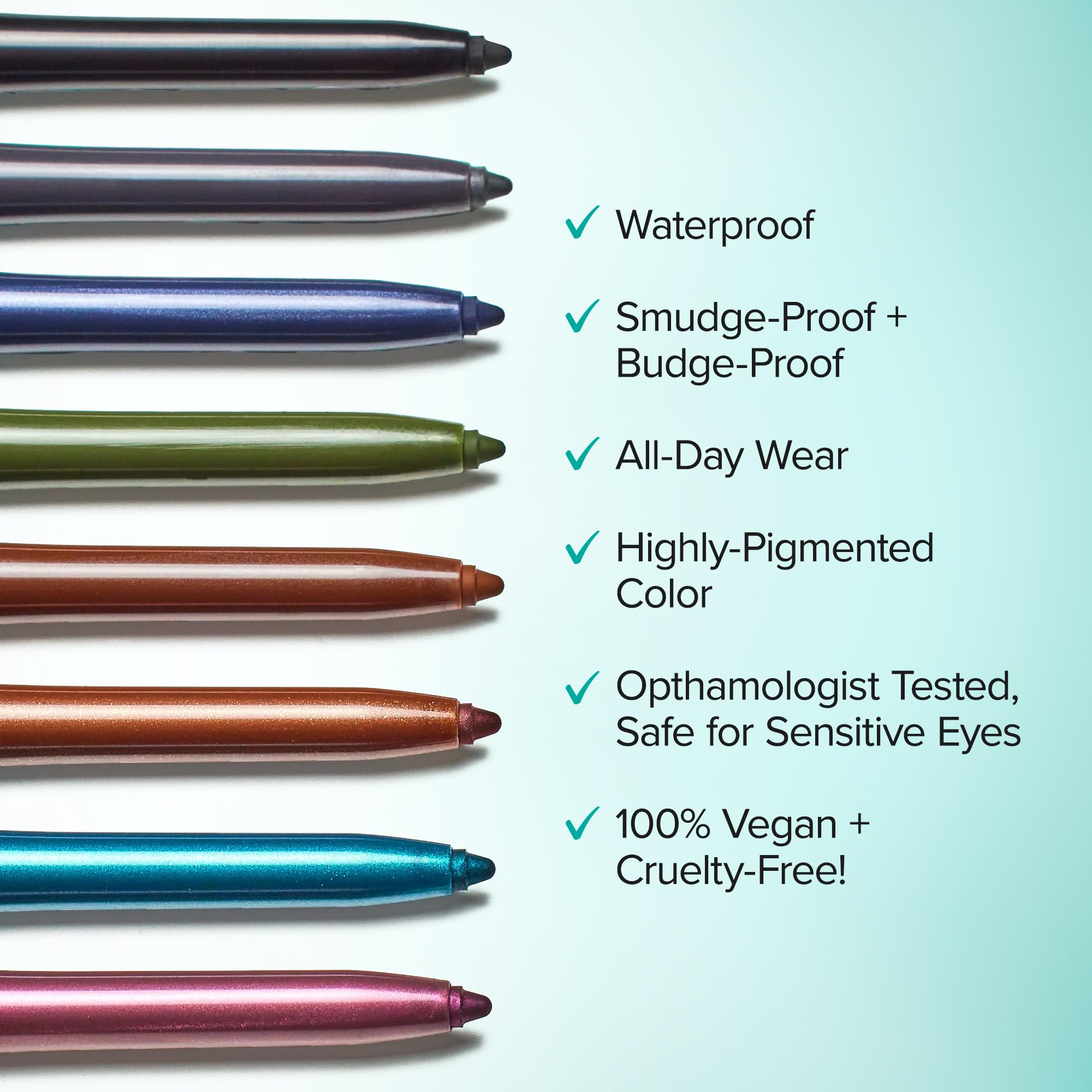 Thrive Causemetics Infinity Waterproof Eyeliner Pencil, Built In Sharpener & Smudge Tip, Long Lasting, Smudge Proof, Hyaluronic Acid & Shea Butter, Vegan & Cruelty Free, Lauren (Black Matte)