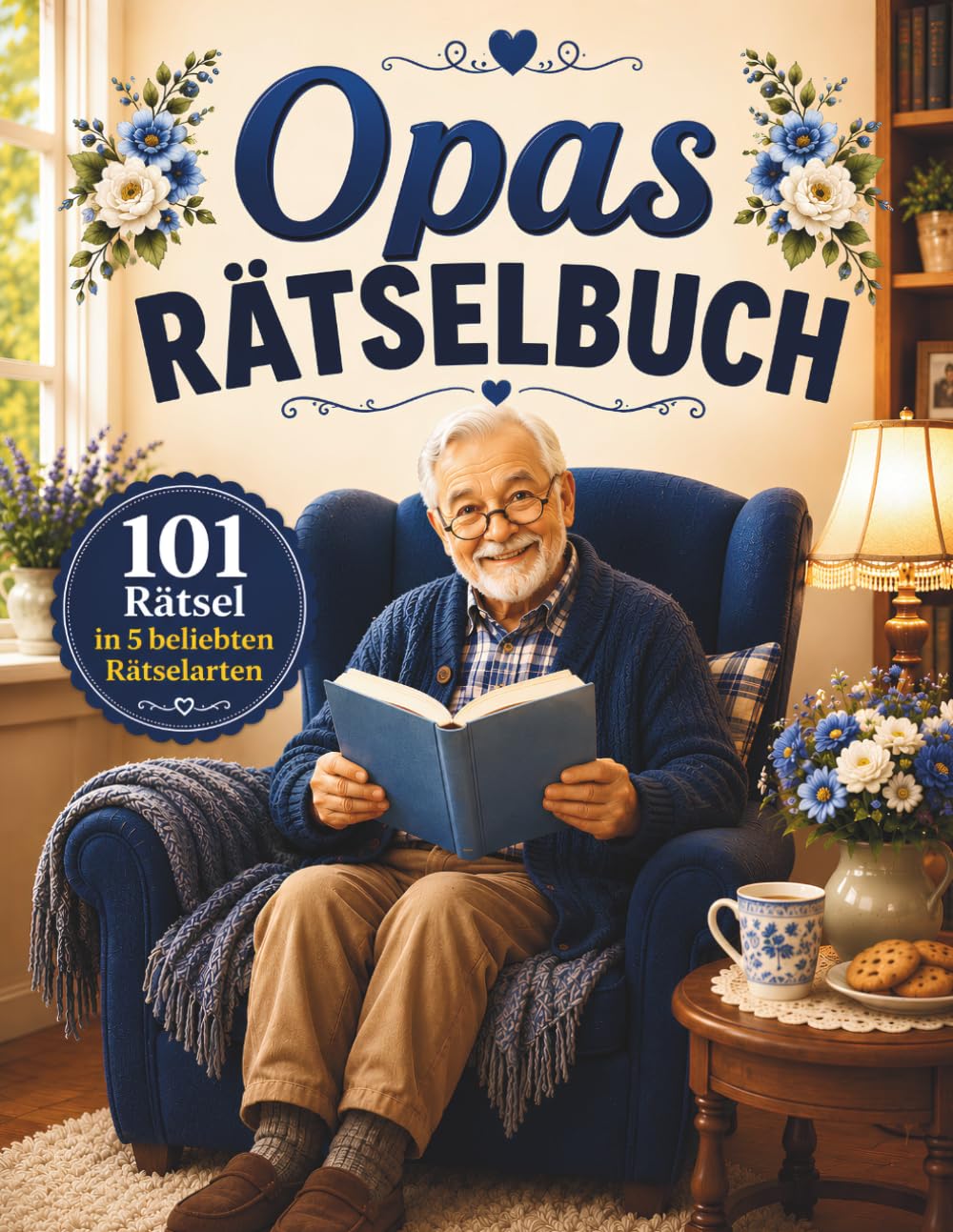 Opas Rätselbuch: 101 Rätsel in 5 beliebten Rätselarten, Großdruck