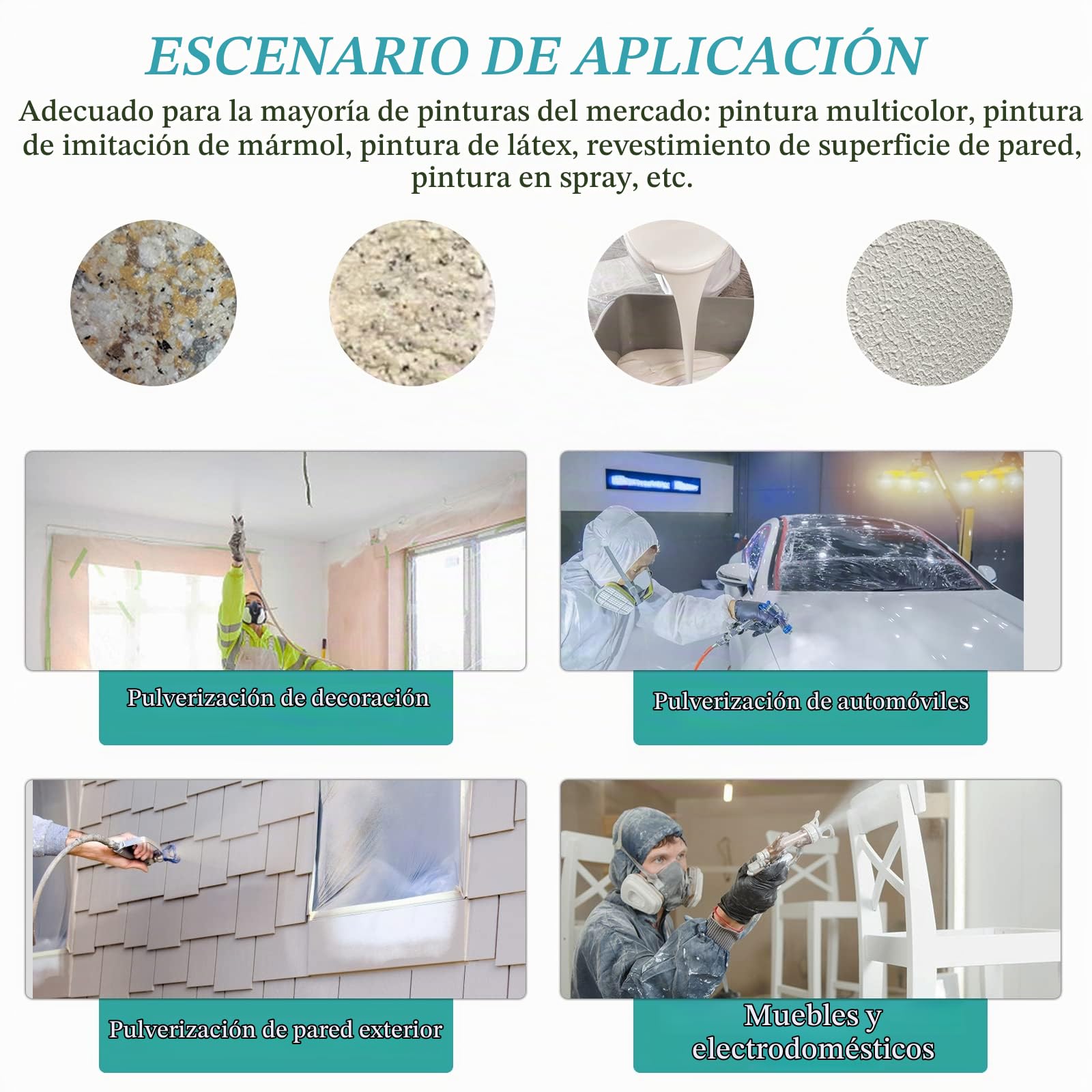 YJINGRUI 2L Tanque de Presión Pintura con Pistola Pulverizadora Manguera Regulador de Presión para Pintura Multicolor de Látex Pintura Industrial Comercial(tamaño de Boquilla: 1,8 mm)