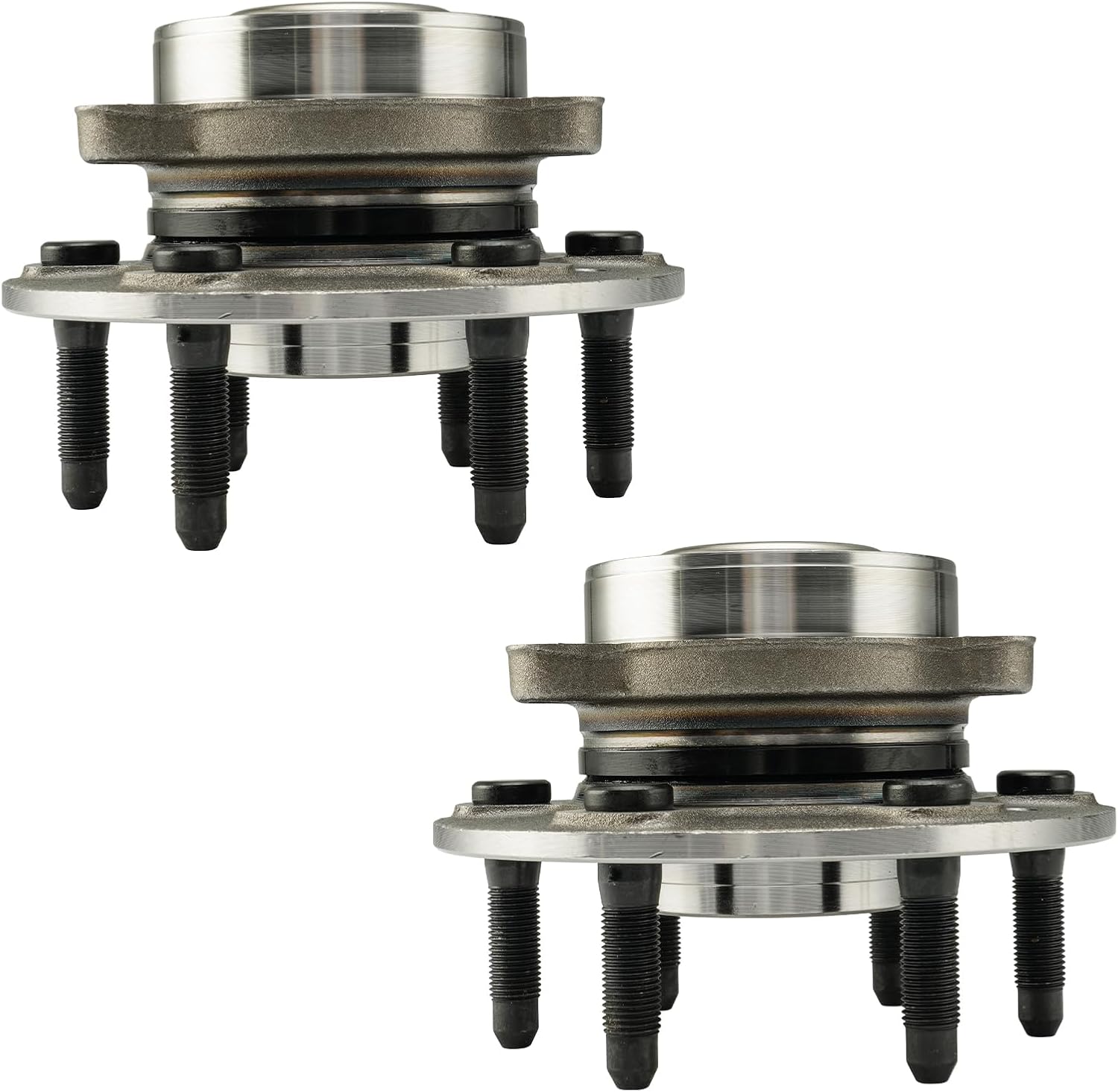 KAX 515197 Pair Front Wheel Bearing and Hub Assembly with Compatible with 2019-2022 GMC Sierra 1500 6.2L 4WD