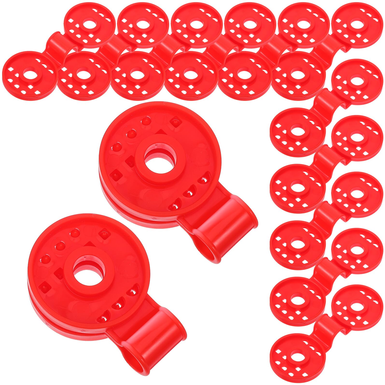 Clips de fixation rouges pour toile d'ombrage SHINEOFI lot de 100