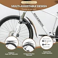 Vista 4 de ROCKBROS Guardabarros de bicicleta ajustables para bicicleta de 26"/27.5"/29" de bicicleta de montaña, protectores de barro universales delanteros
