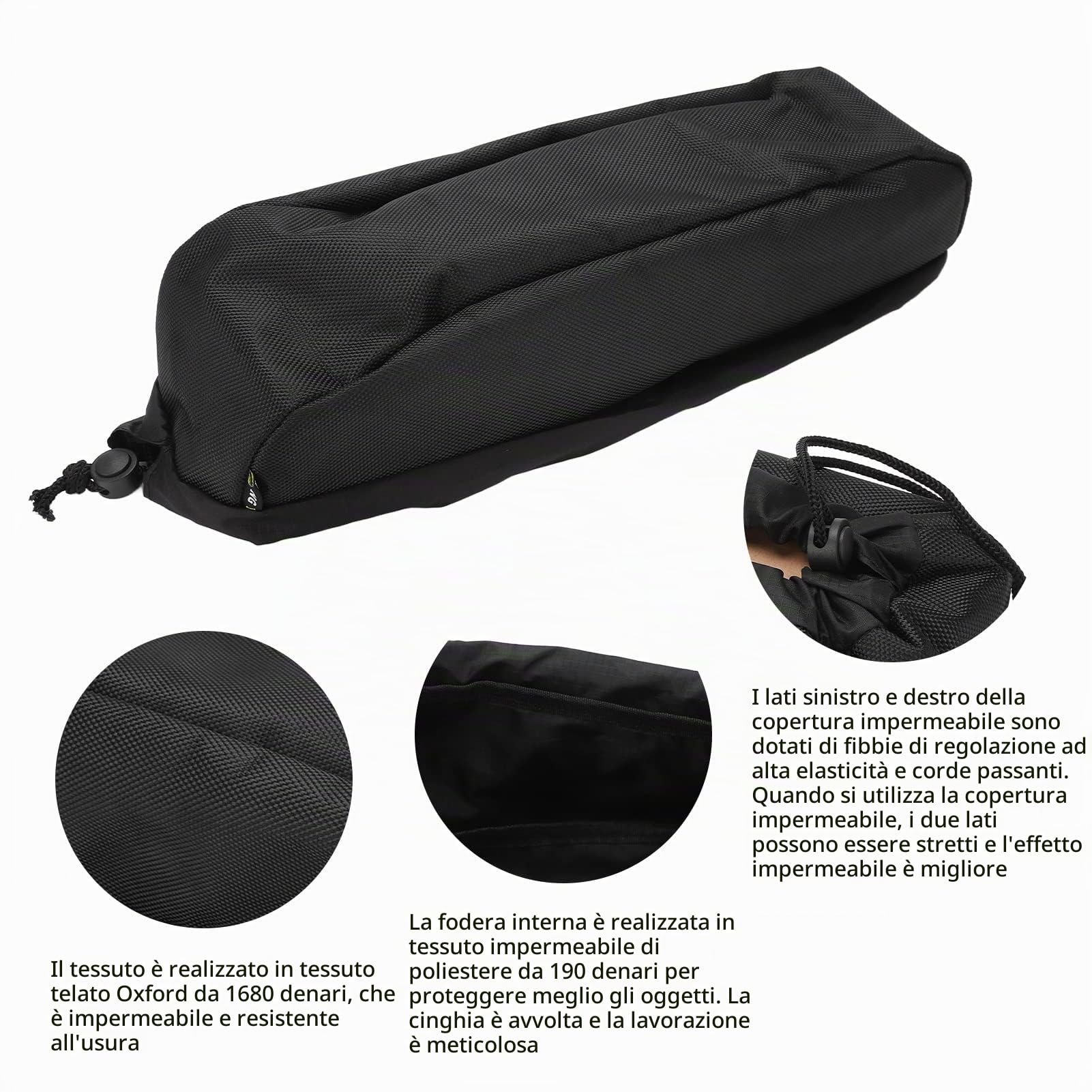 Copertura Impermeabile della Batteria della Bicicletta Elettrica, Borsa di Protezione della Batteria al Litio Antipolvere Anti-Fango Accessori per Biciclette ElettricheFlauta, Flauta