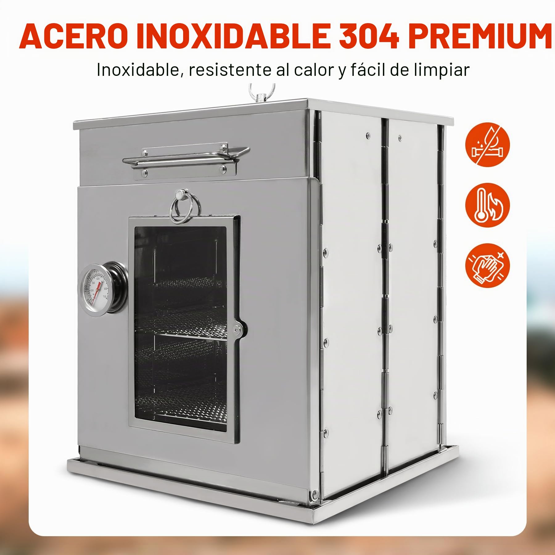 REDCAMP Horno de camping plegable con parrilla de 3 niveles, horno de camping portátil de acero inoxidable, compacto para mochileros, senderismo, viajes, cocina al aire libre, pícnic, barbacoa