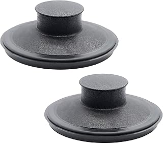 2PCS Sink Stopper, Black Plastic Kitchen Sink Stopper (#STP-PL), Replacement Garbage Disposal Sink Drain Stopper for Kohler, Insinkerator, Waste King, Compatible with Standard 3-1/2" Drains