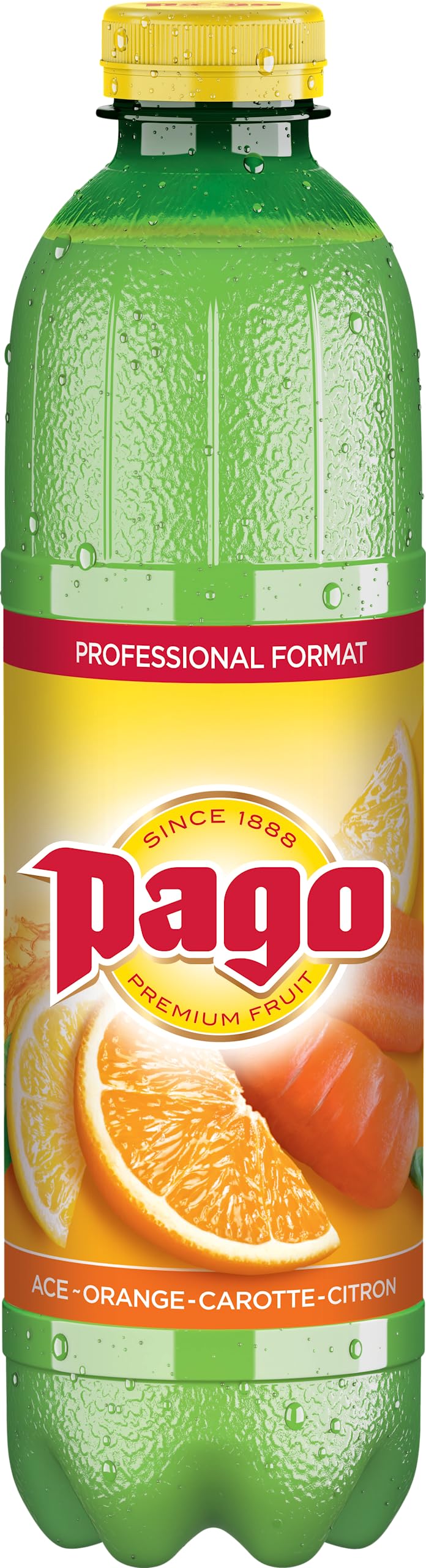 Zumos Pago - Bebida de frutas Naranja, Zanahoria y Limón a partir de Zumo de frutas Pack 6 x 1l Clásicos