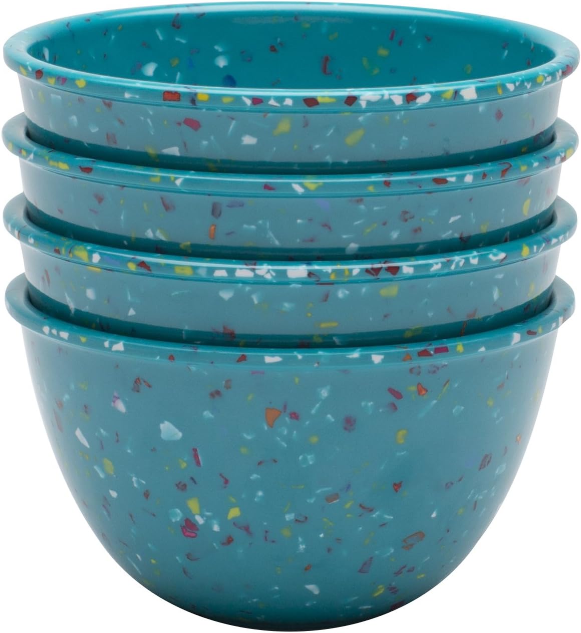 Amazon Zak! Designs Confetti Pub Prep Bowls (Set of 4), Durable and