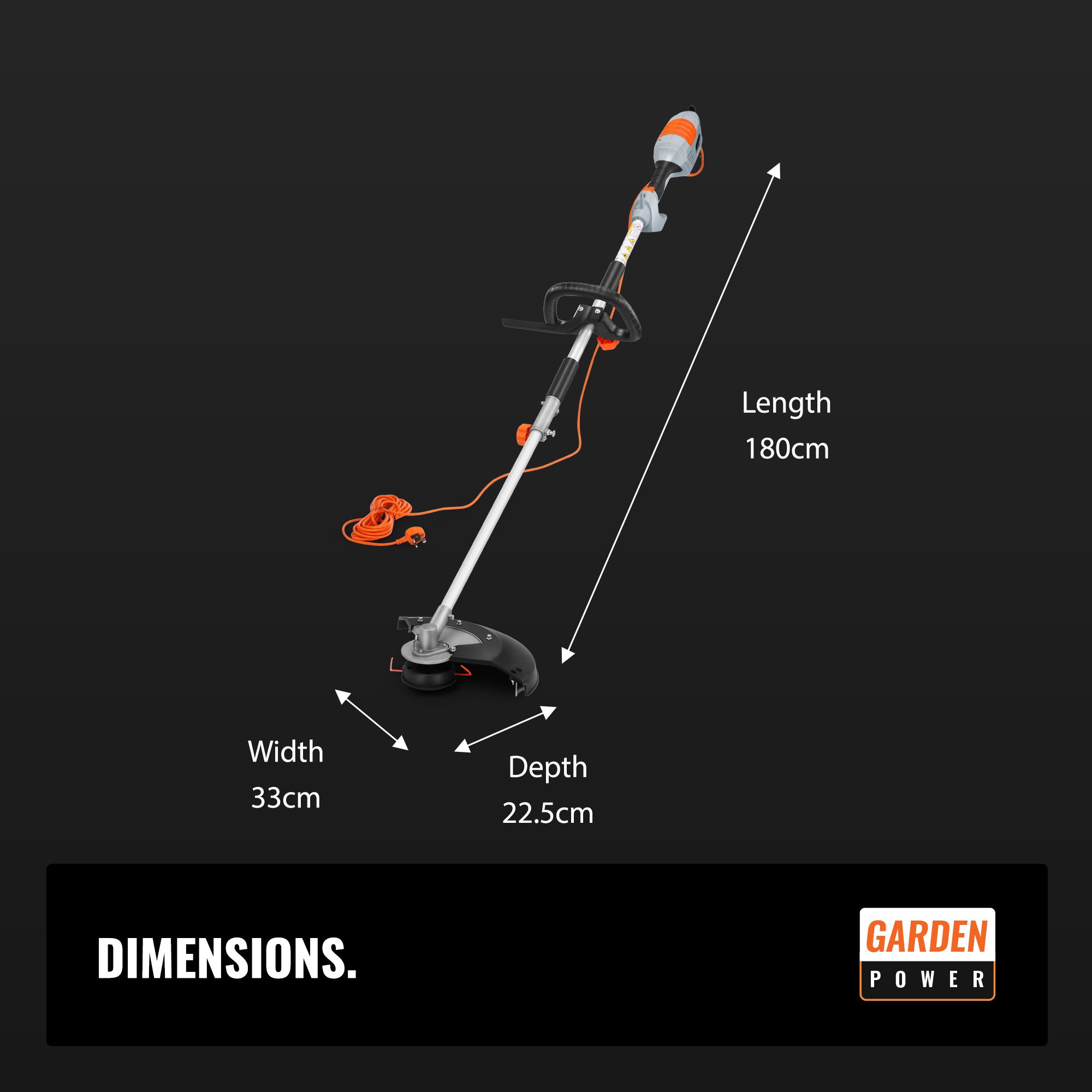 Buy VonHaus 2 in 1 Grass Trimmer & Brush Cutter 1000W 38cm Max