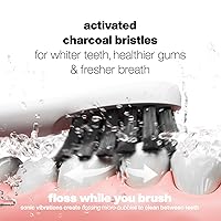 Vista 4 de AquaSonic Pulse - Cepillo de dientes eléctrico ultra blanqueador con cerdas blanqueadoras de carbón activado - Cepillo de dientes recargable sónico