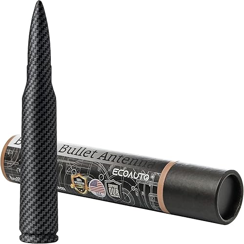 Miniatura 9 de 50 Cal Badass Bullet Antenna se adapta a Jeep Wrangler JK y JL de (2007 para accesorios Jeep Wrangler y Gladiator), seguro para lavado de autos y