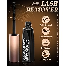 Cluster Lash Glue Remover - 5ml Gentle Eyelash Extension Remover for Cluster & Individual Lashes, Non-Irritating Lash Bond Solvent with Mascara Wand, Easy Self-Use at Home