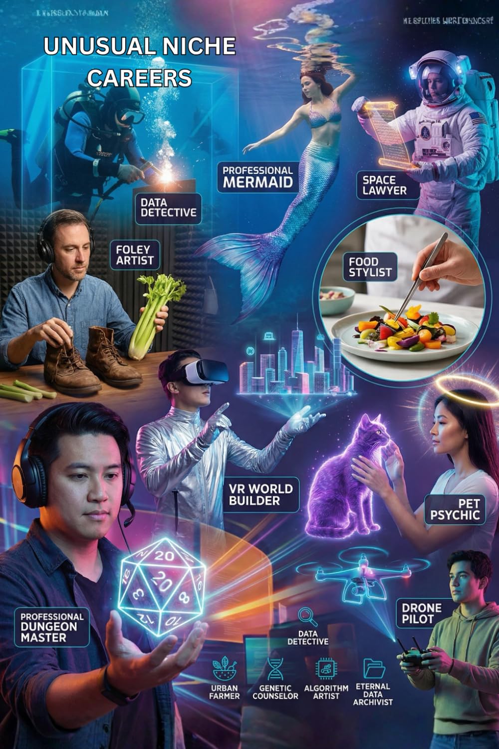 UNUSUAL NICHE CAREERS: How to Build Thriving Lives in Unconventional Fields—from Dungeon Masters to Space Lawyers