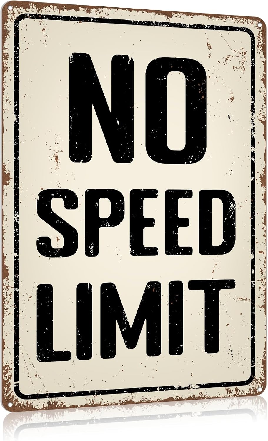 Letrero de hojalata para decoración de coche 12 x 8 pulgadas