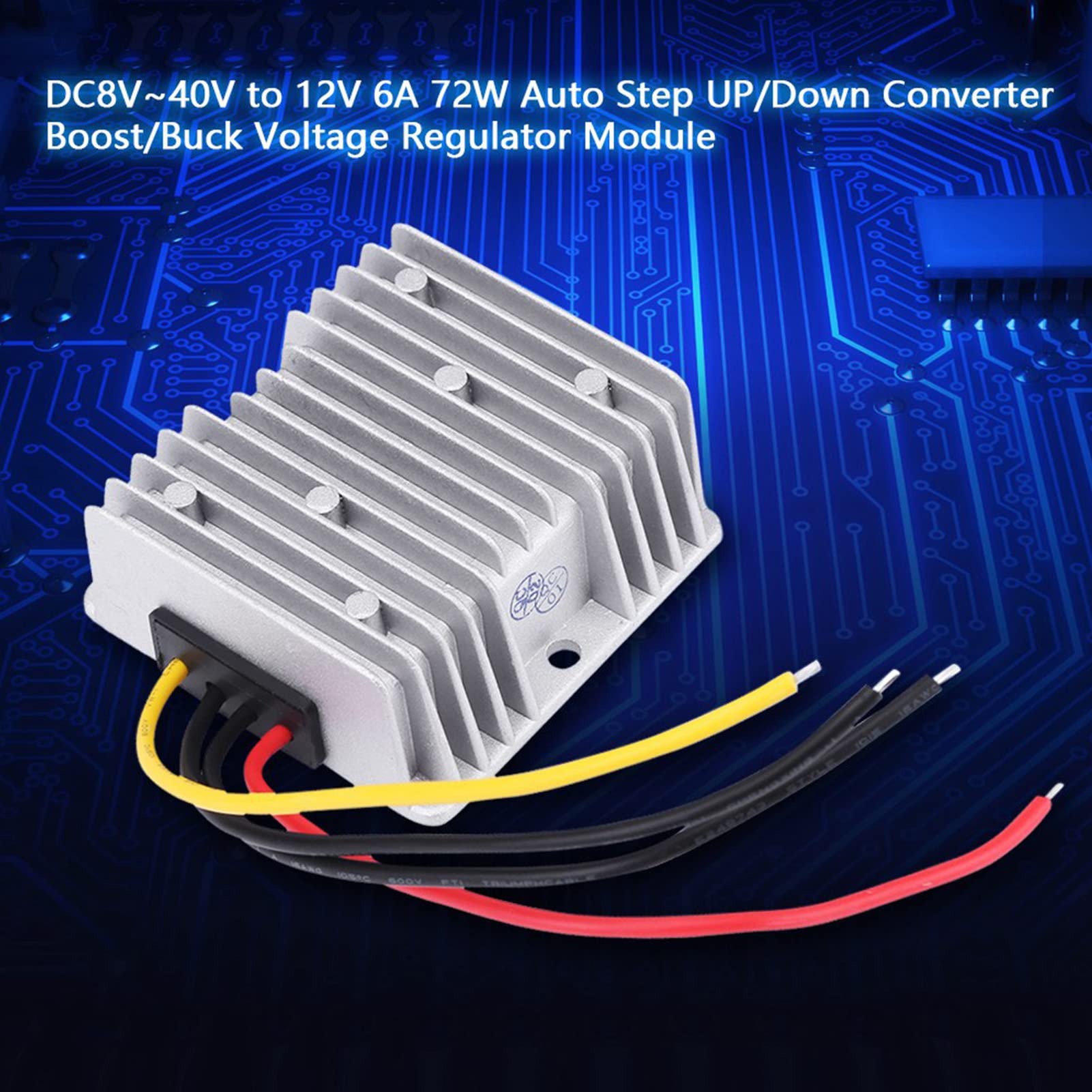 Trasformatore di tensione 6 V a 12 V, DC8 V ~ 40 V fino a 12 V 6 A 72 W Auto Step UP/Down Converter Up, regolatore di tensione Transformer Boost modulo regolatore di tensione modulo per