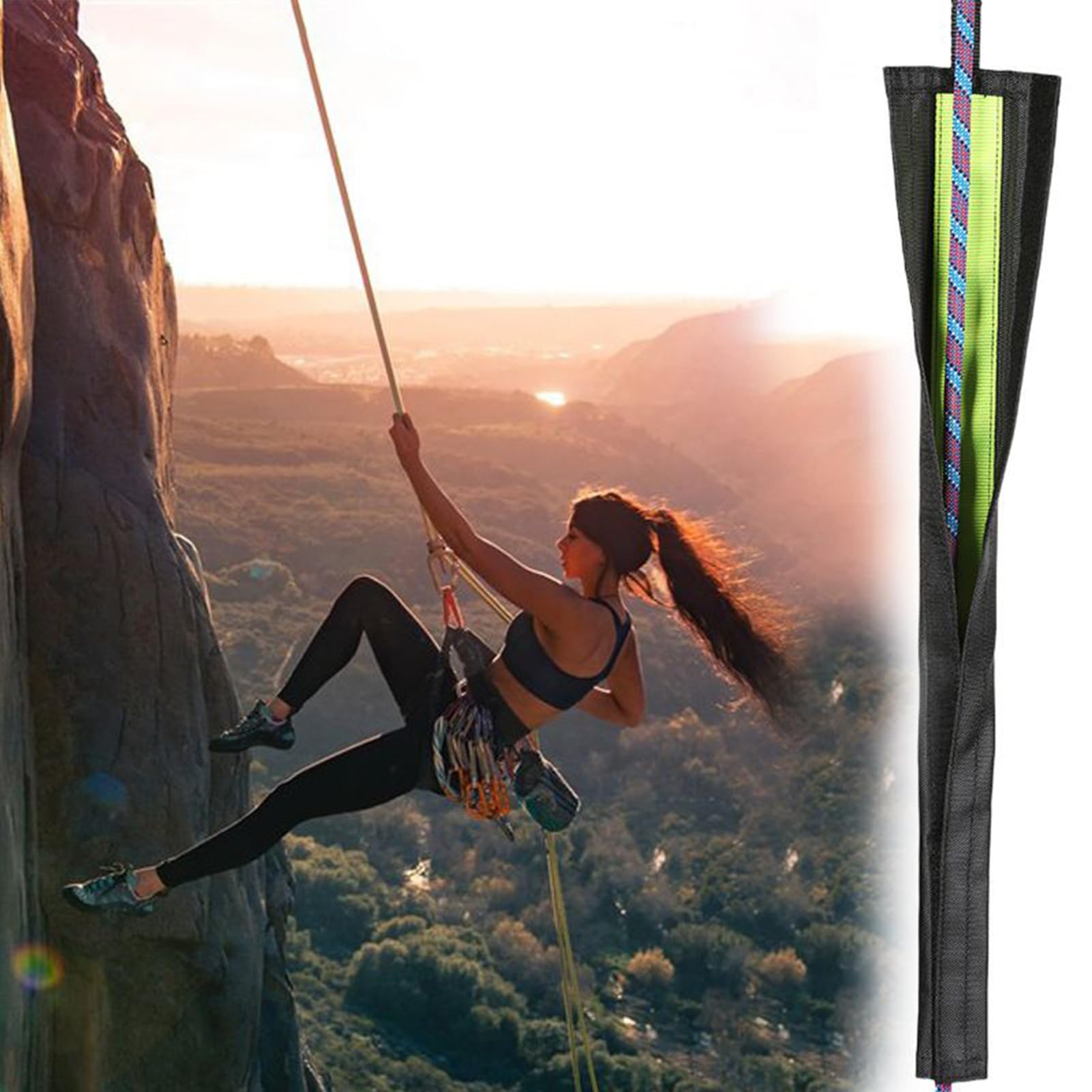 Seilschutz Outdoor Kletterseilschoner Abseil Ausrüstung mit Abriebschutz