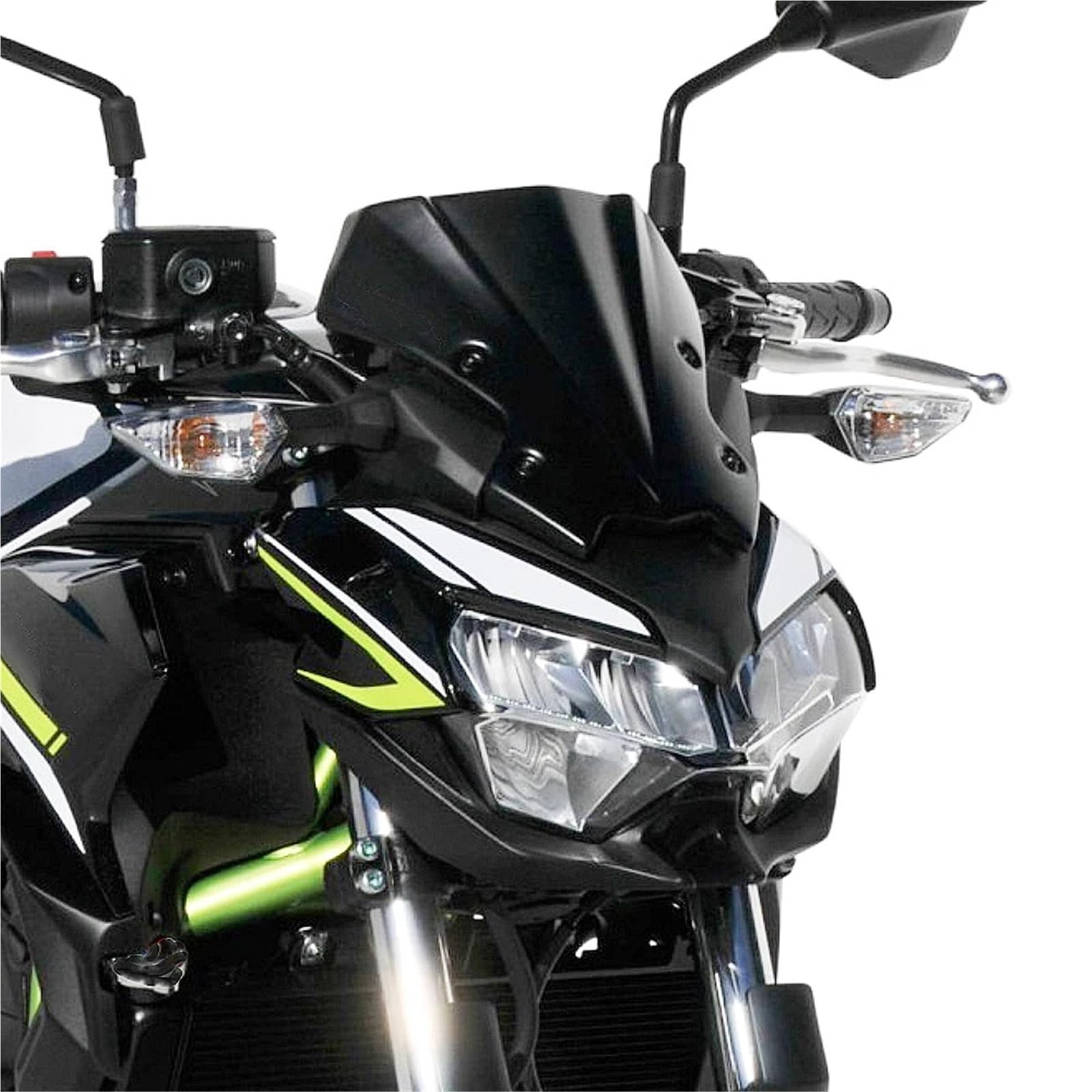 Szybka szyba motocyklowa Pasuje do Kawasaki Z900 Z650 | Owiewki szyby przedniej ABS motocykla(E)