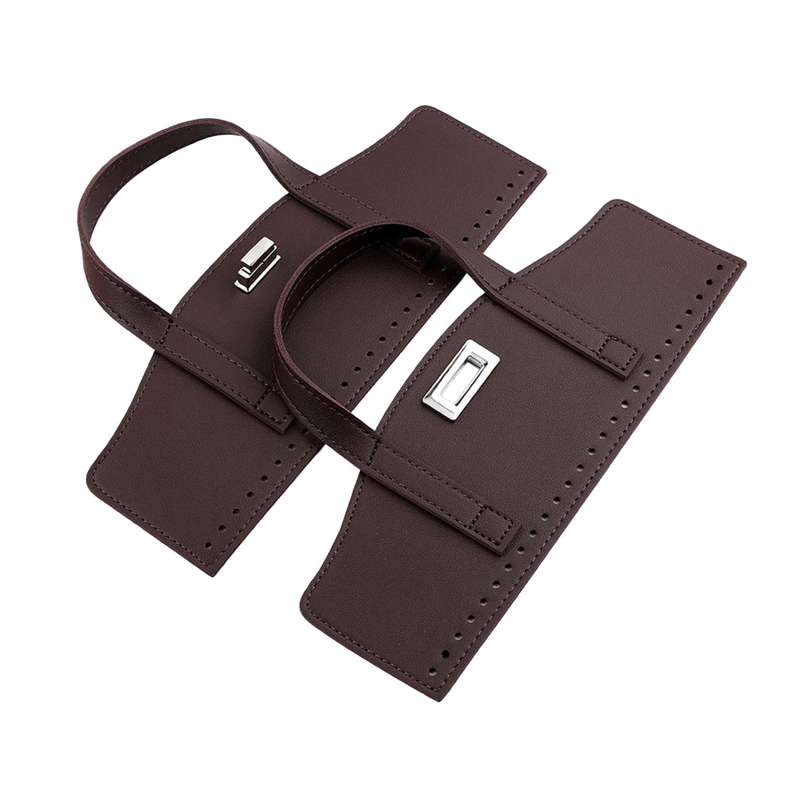 SECRET DESIRE Crochet Bag Handles with Twist Lock Bag Accessories with Holes Purse Handles Brown-image-11
