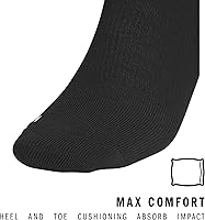 Vista 14 de adidas Rivalry Soccer 2.0 OTC, Workout Compression Socks-Over The Calf Negro/Blanco