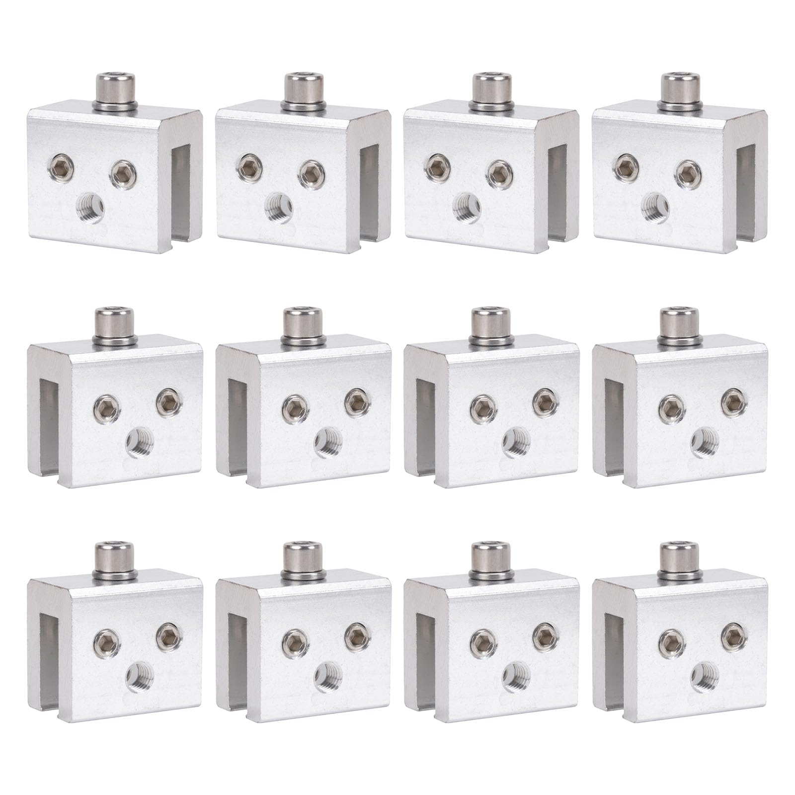 Cazstyk 12Pcs Aluminum Roof Mounting Clip For Standing Seam Panels Holds Solar Modules And Snow Guards Quick Setup Snowguard Clamp