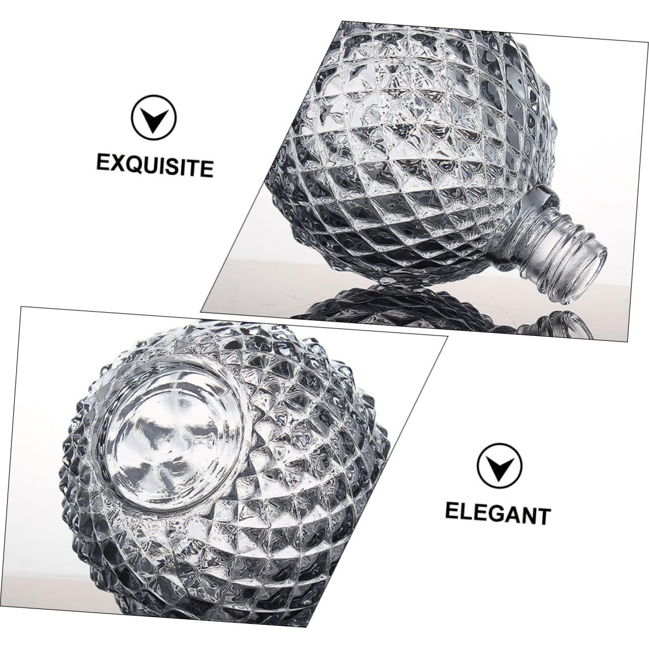 3 Stück 100ml Parfümflaschen aus Glas mit Sprühfunktion, Nachfüllbar