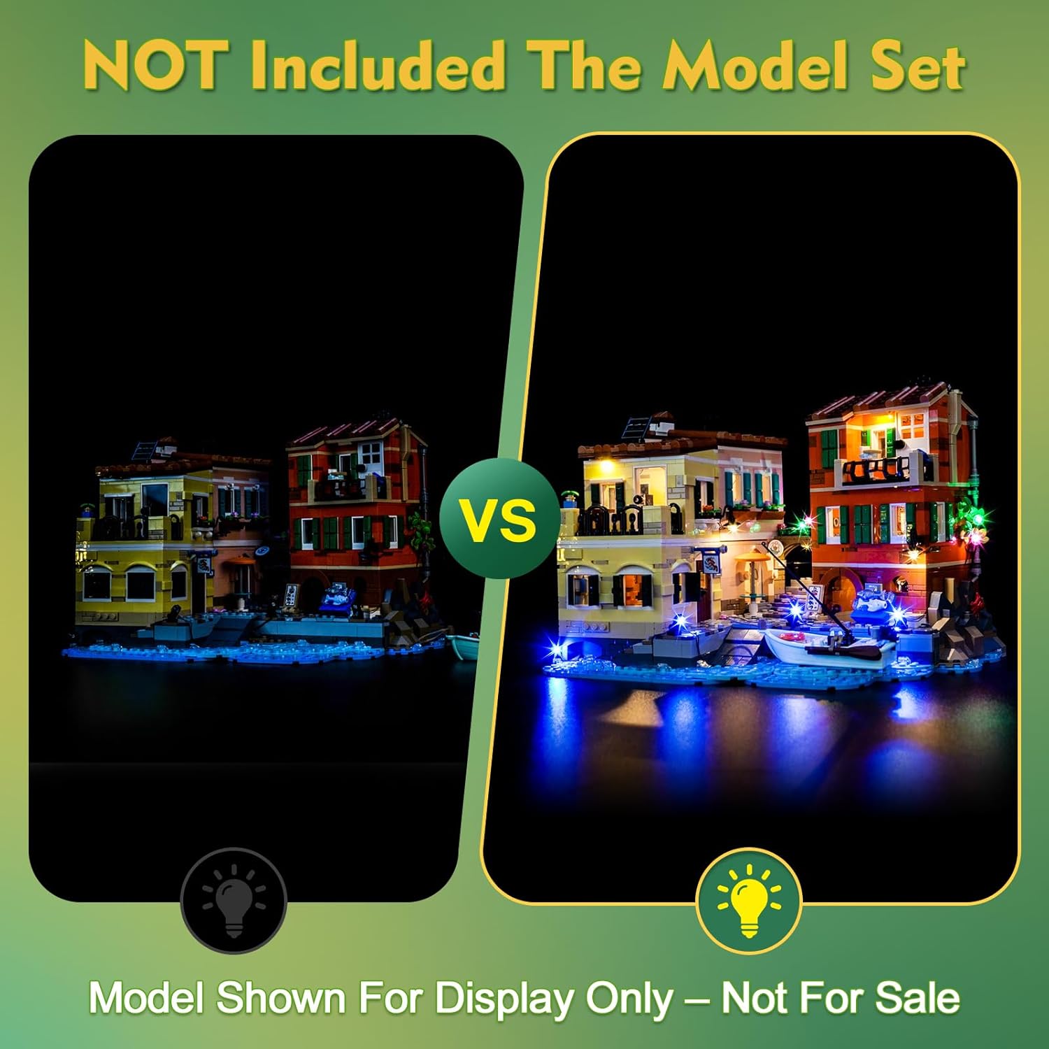 Light kit Compatible with Lego 21359 Italian Riviera - No Model Only Light, LED Lighting Accessories Compatible with Lego Ideas 21359 (Standard Version)