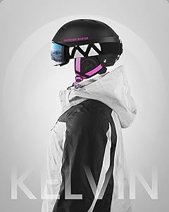 OutdoorMaster Kelvin Ski Helmet - Snowboard Helmet for Men, Women & Youth