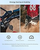 Vista 4 de Cargador de teléfono de motocicleta impermeable con puerto USB dual para Honda CRF300L CRF250L 2017-2022 - Cargador USB para teléfono, tableta