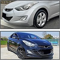 Vista 2 de Spec-D Tuning Luces antiniebla de lente transparente + 881 bombillas + interruptor incluido compatible con Hyundai Elantra Sedan 4D L+R 2011-2013