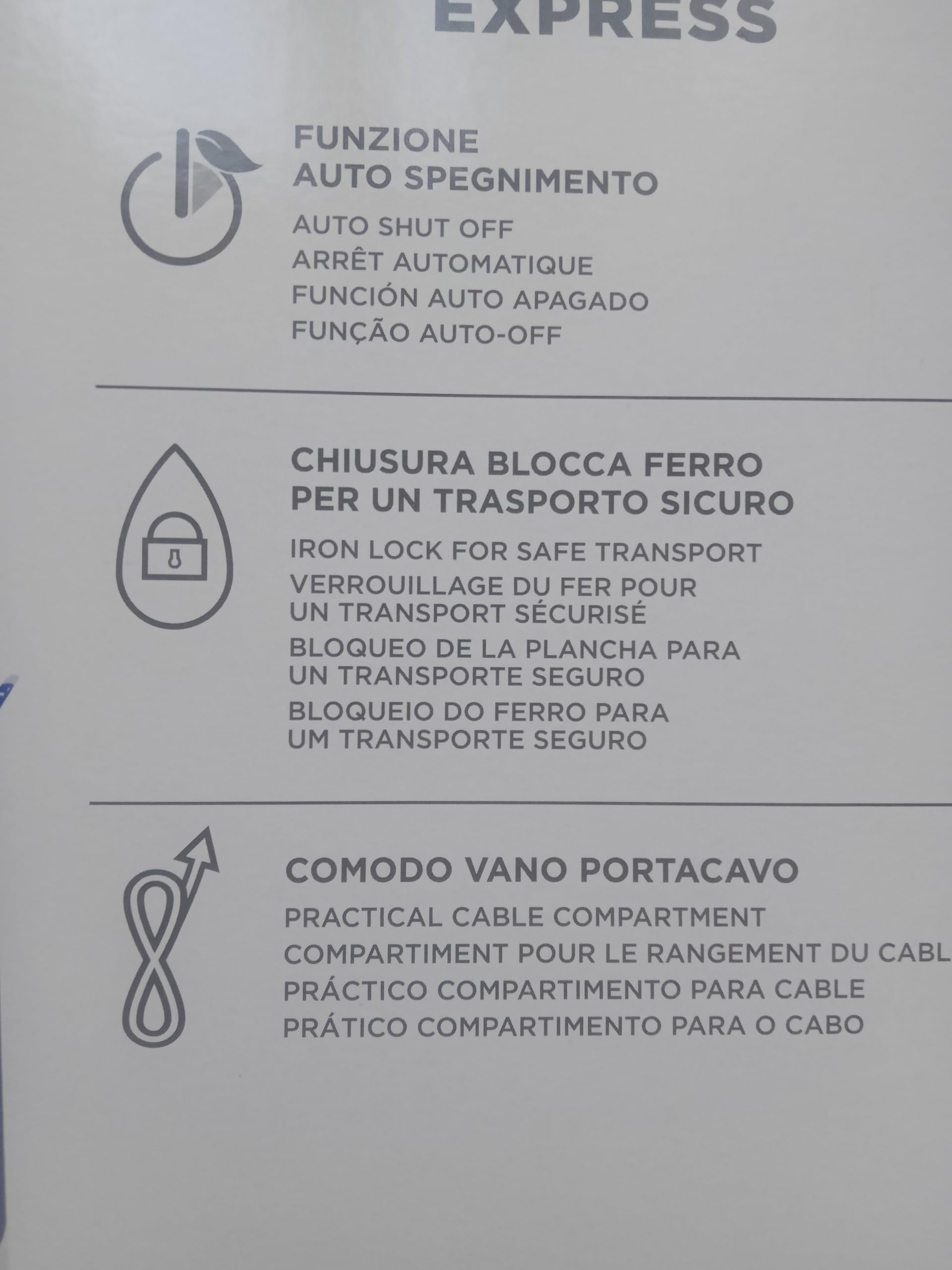 POLTI Planchas de Vapor de la Marca Modelo Ferro Car.Continua VAPORELLA Express VE30.30