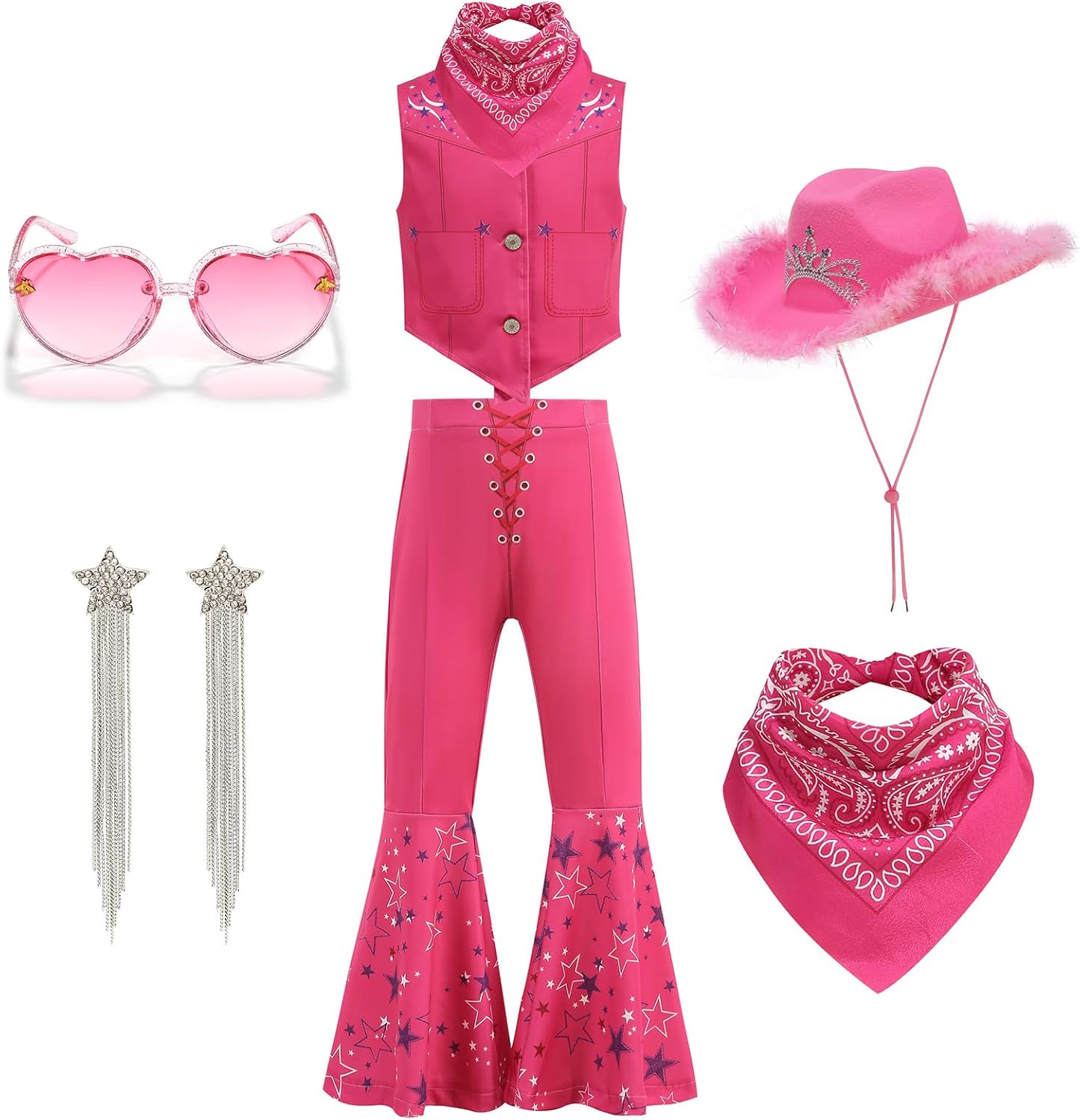 Cowgirl Costume for Girls Princess Dress Halloween Cosplay Outfits