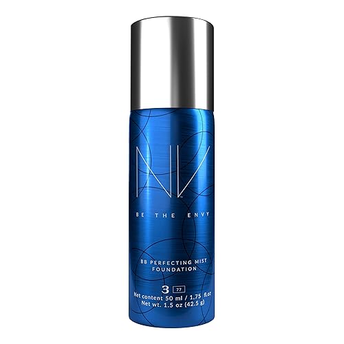 Miniatura 7 de NV BB Perfecting Mist Foundation Buildable Coverage Maquillaje profesional con aerógrafo con polipéptidos de células madre a base de plantas,