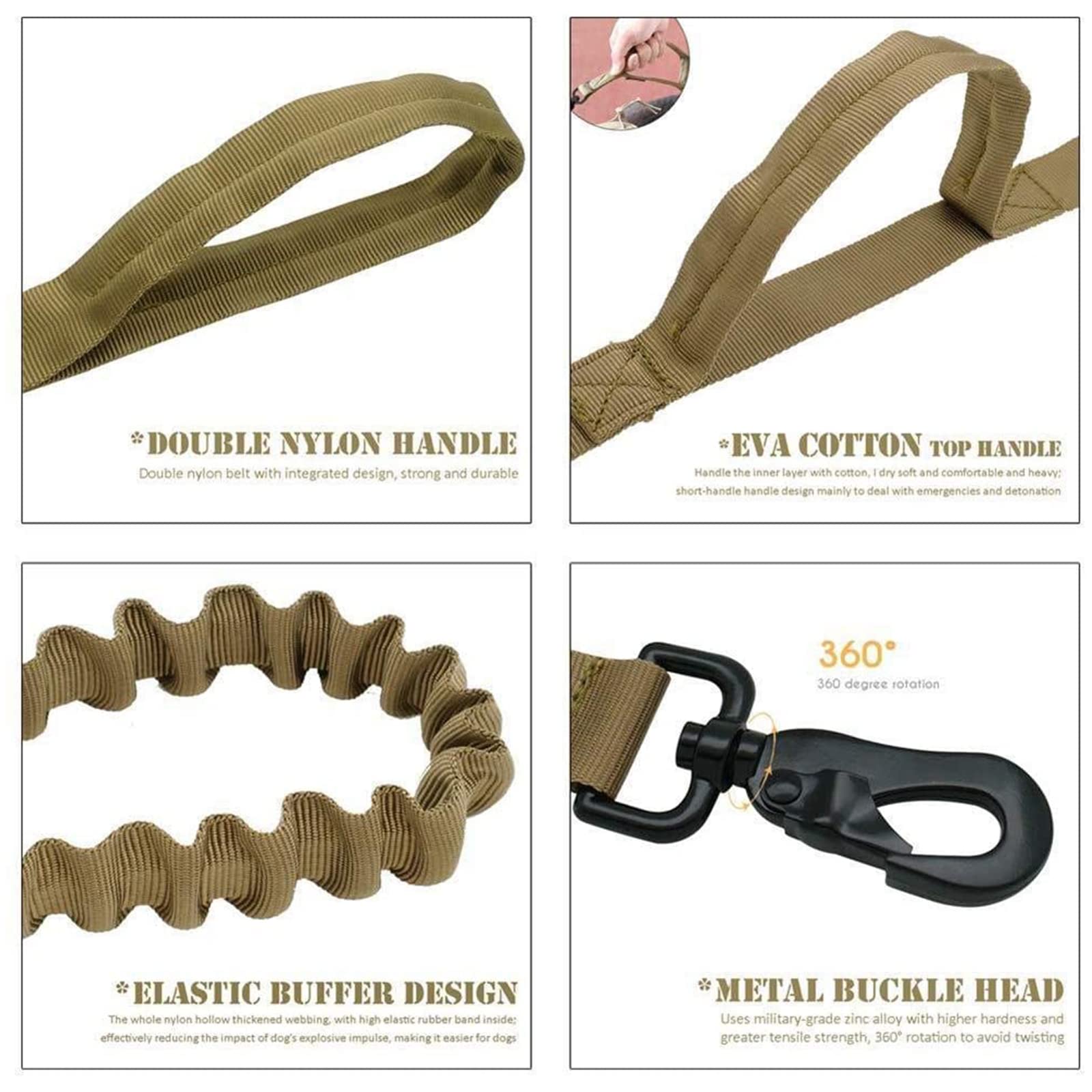 Pettorina Militare Tattica + Guinzaglio Per Cane, Pettorina Tattica Media E Grande Per Cani,Gilet Militare Per Cani Con Maniglie,Per Addestramento Passeggiate E Cani Lavoro,Cp,XL
