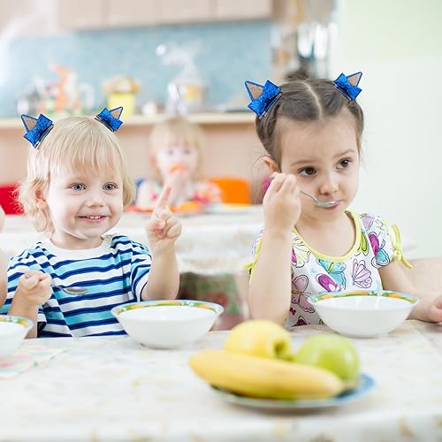 Miniatura 5 de 2 pinzas para el pelo de orejas de perro, pasadores de lazo con purpurina para niñas pequeñas, lindos accesorios para el cabello para cosplay de