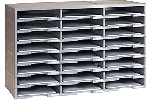 Storex 24-Compartment Literature Organizer - The Ultimate Storage Solution for Your Books and Files
