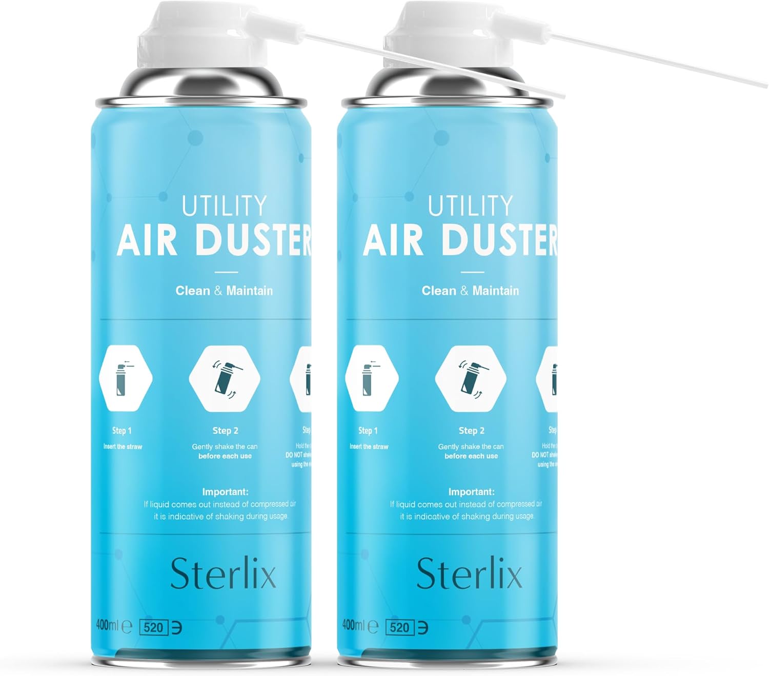 Sterlix Air Duster Can Compressed Air Spray Can Dust Cleaner PC