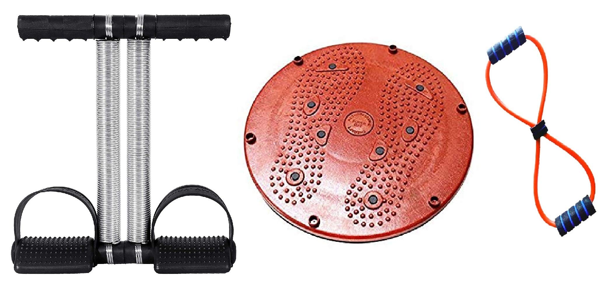 EMERET Tummy Trimmer Double Spring with 5 in 1 Tummy Twister and Muscles Expander Resistance Rope (B07ZQP6H2D) Amazon Price History, Amazon Price Tracker