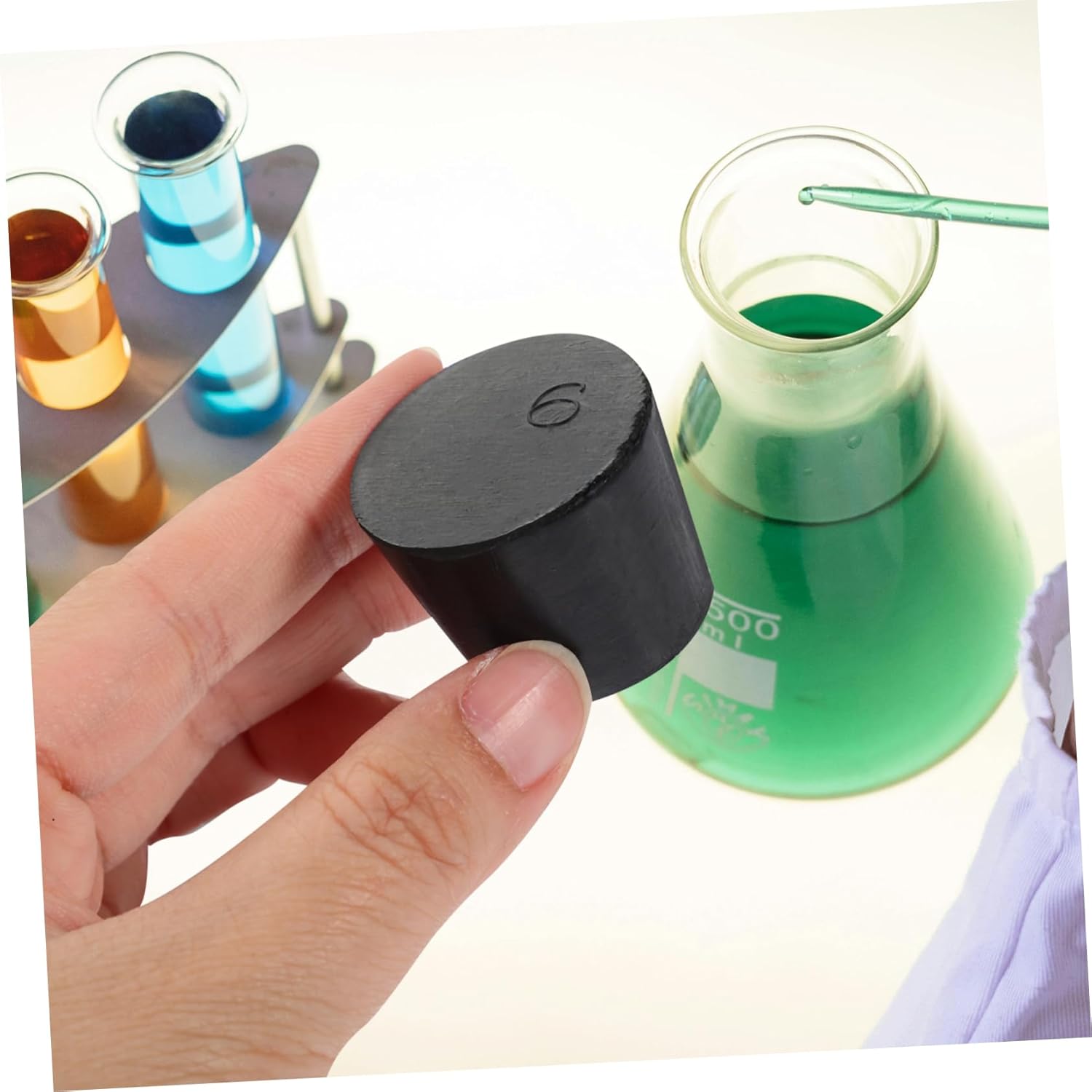 GLEAVI 81pcs Lab Rubber Stoppers Tapered Sealing Plugs for Airtight Lab Experiments Includes Versatile Rubber Bungs for Test Tubes Tanks and Containers