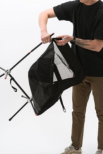 Miniatura 4 de Intrepid - Silla de campamento TXC1, silla de camping plegable, asiento portátil al aire libre, diseño compacto y cómodo, marco de aluminio, tela de