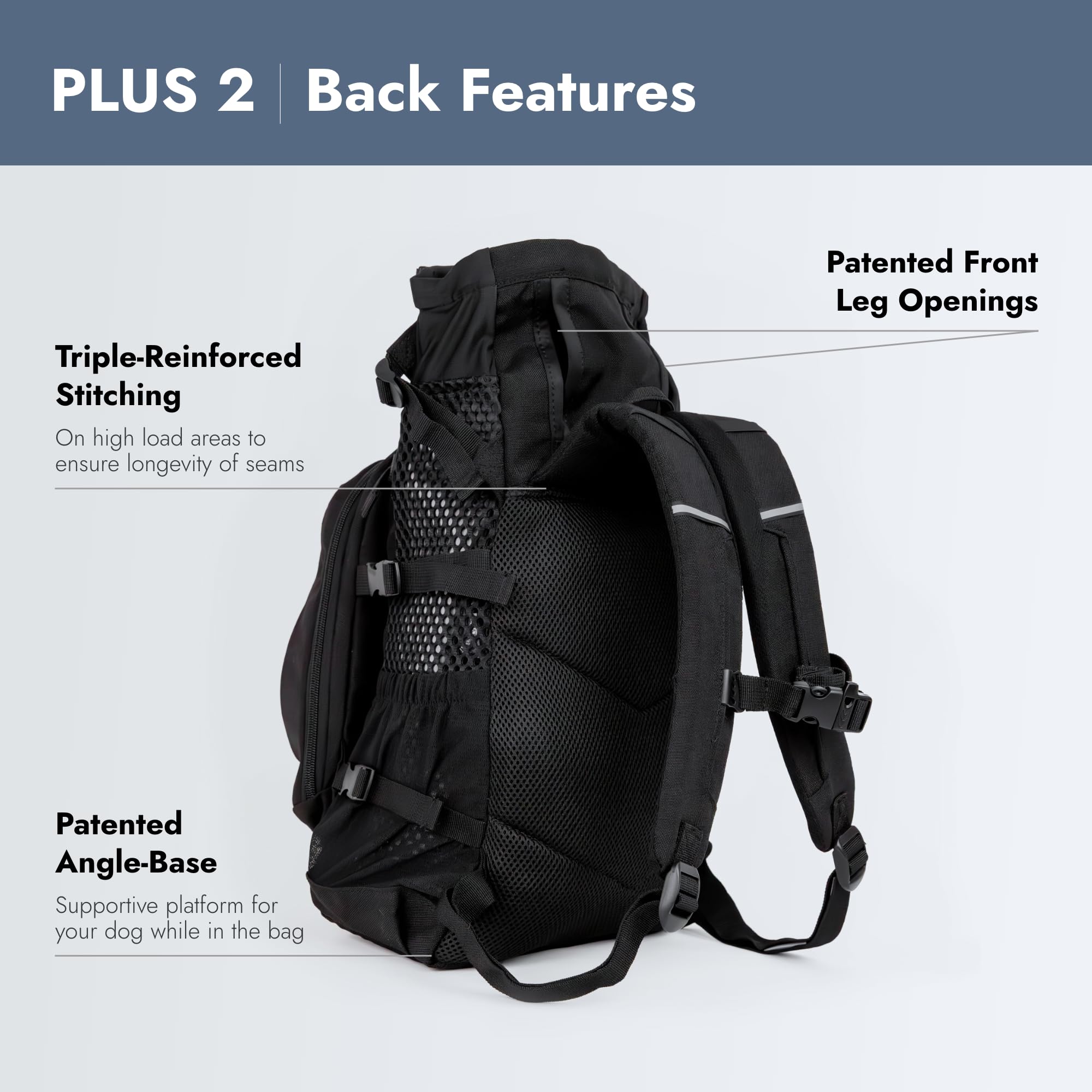 Amazon.com : K9 Sport Sack Plus 2 - Small, Jet Black - Ideal for