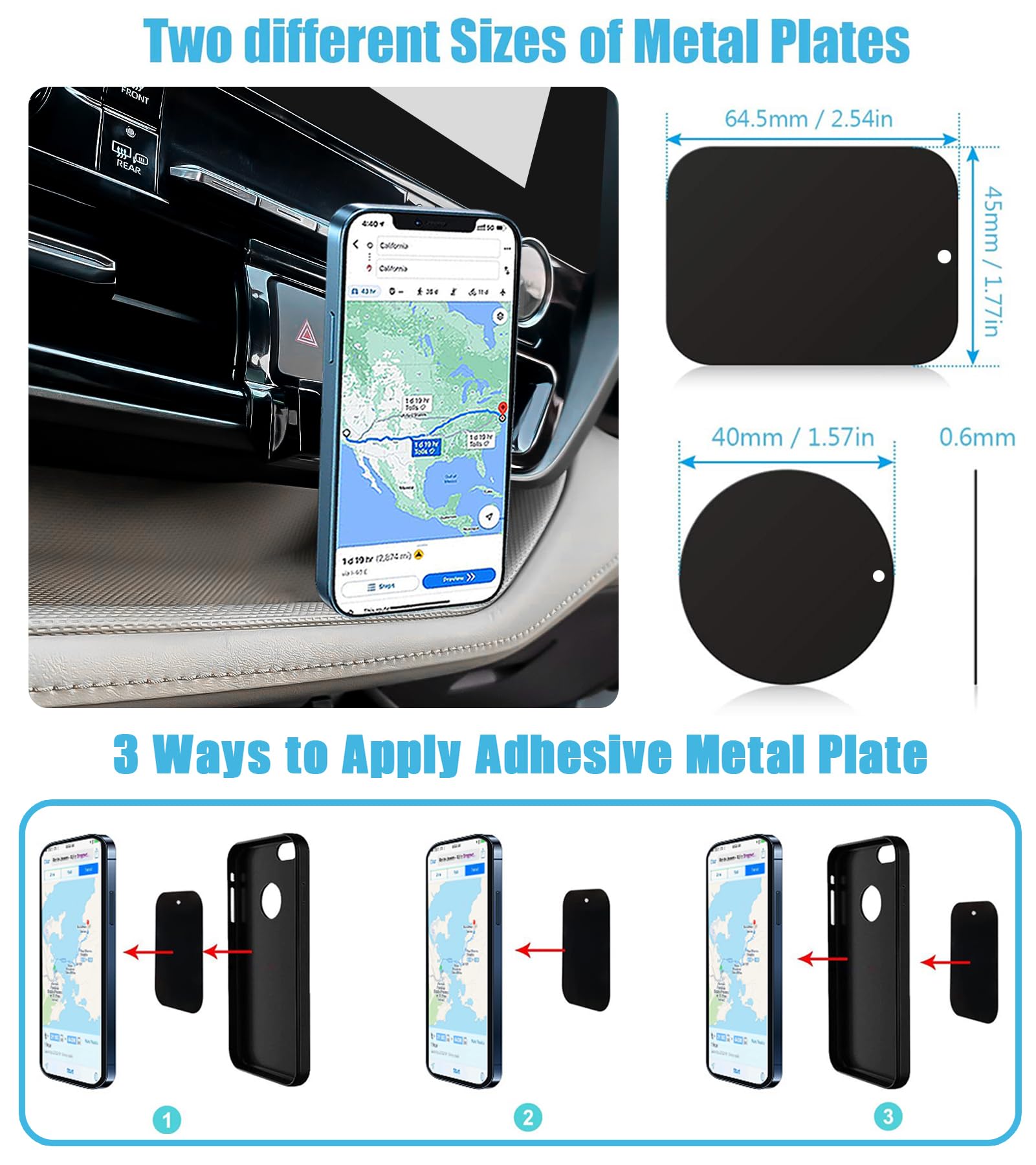 Soporte magnético para teléfono de coche, soporte de navegación magnético para rejilla de ventilación, para Toyota Highlander/Hybird 2020 2021 2022, soporte magnético personalizado para iPhone