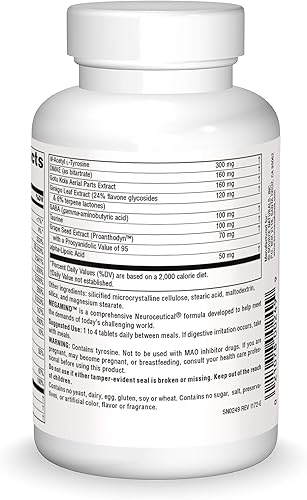 Miniatura 2 de Source Naturals MegaMind Fórmula Nutricional Avanzada y Suplemento Dietético - 90 Tabletas