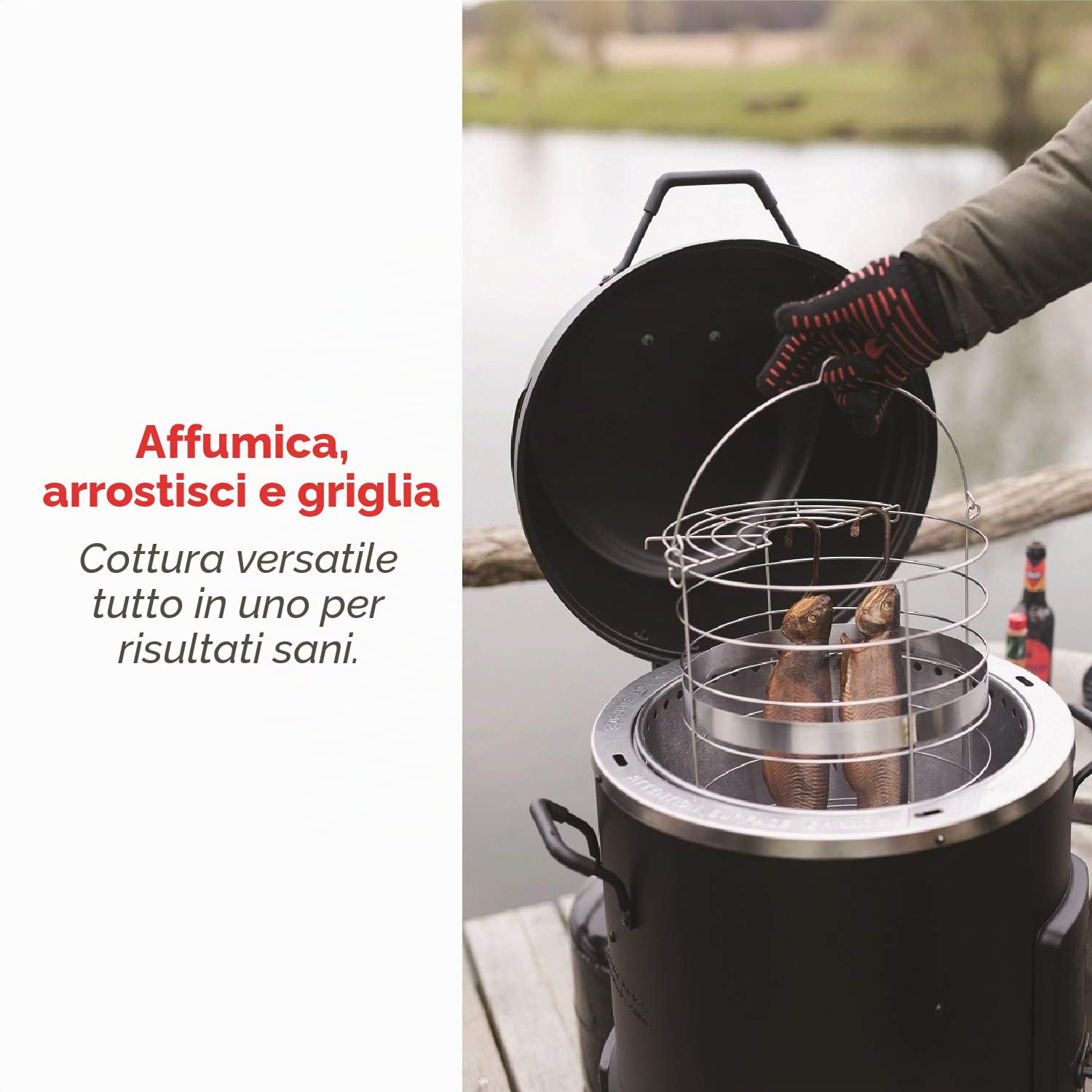 Char-Broil Big-Easy Smoker, Roaster i Grill, Czarny