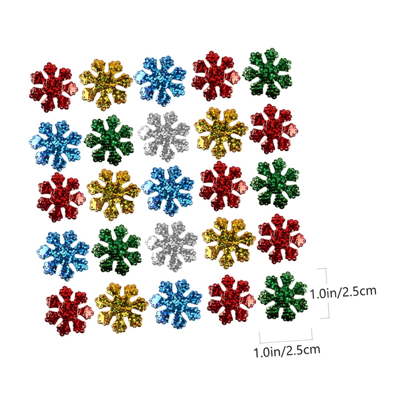 Beatifufu 200pcs Xmas Snowflake Decorations Large Snowflake Ornaments for Christmas Party Artificial Garlands