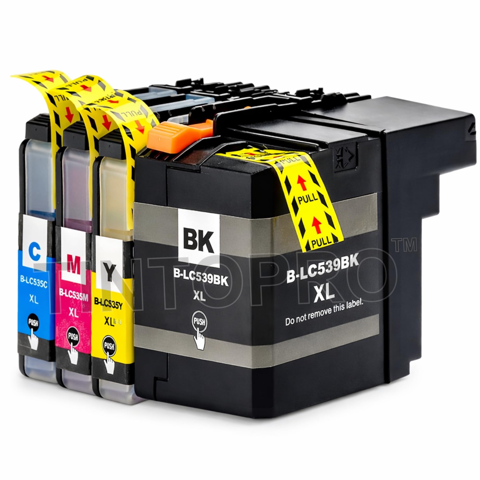 C ompatible Ink Cartridges for Brother LC539BK XL & LC535C, LC535M, LC535Y XL, High Yield, 4-Pack (1 Black, Cyan, Magenta, Yellow) for DCP-J100 DCP-J105 MFC-J200 Printer-image-33