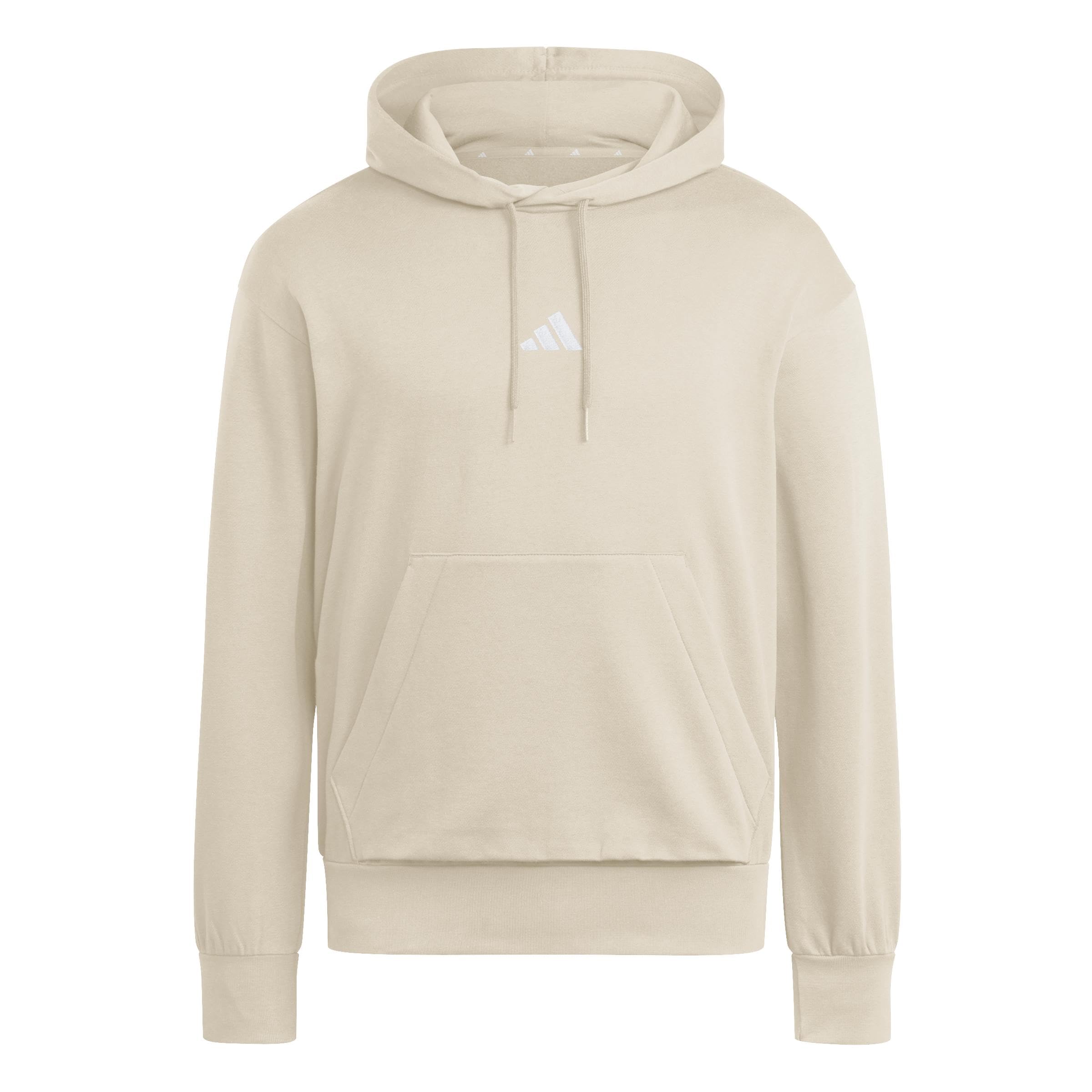Adidas Homme Essentials FEELCOZY Fleece Hoodie, Wonder Alumina/White, XXL