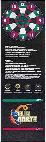 s Botella de agua Flip Game - Negro - 3' x 10' - PM70153