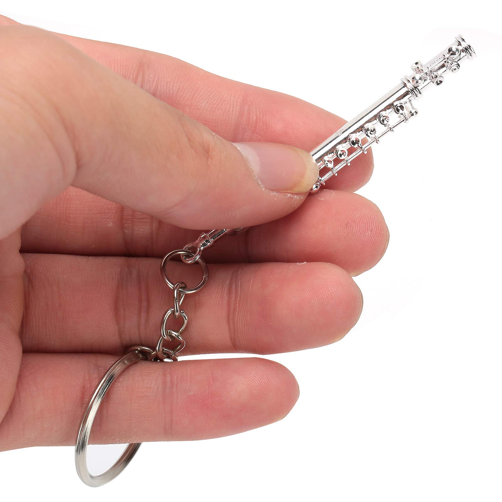 de Juillet Porte-clés flûte Pratique, de Porte-clés flûte en métal, pour ami d'anniversaire de Thanksgiving Enfants