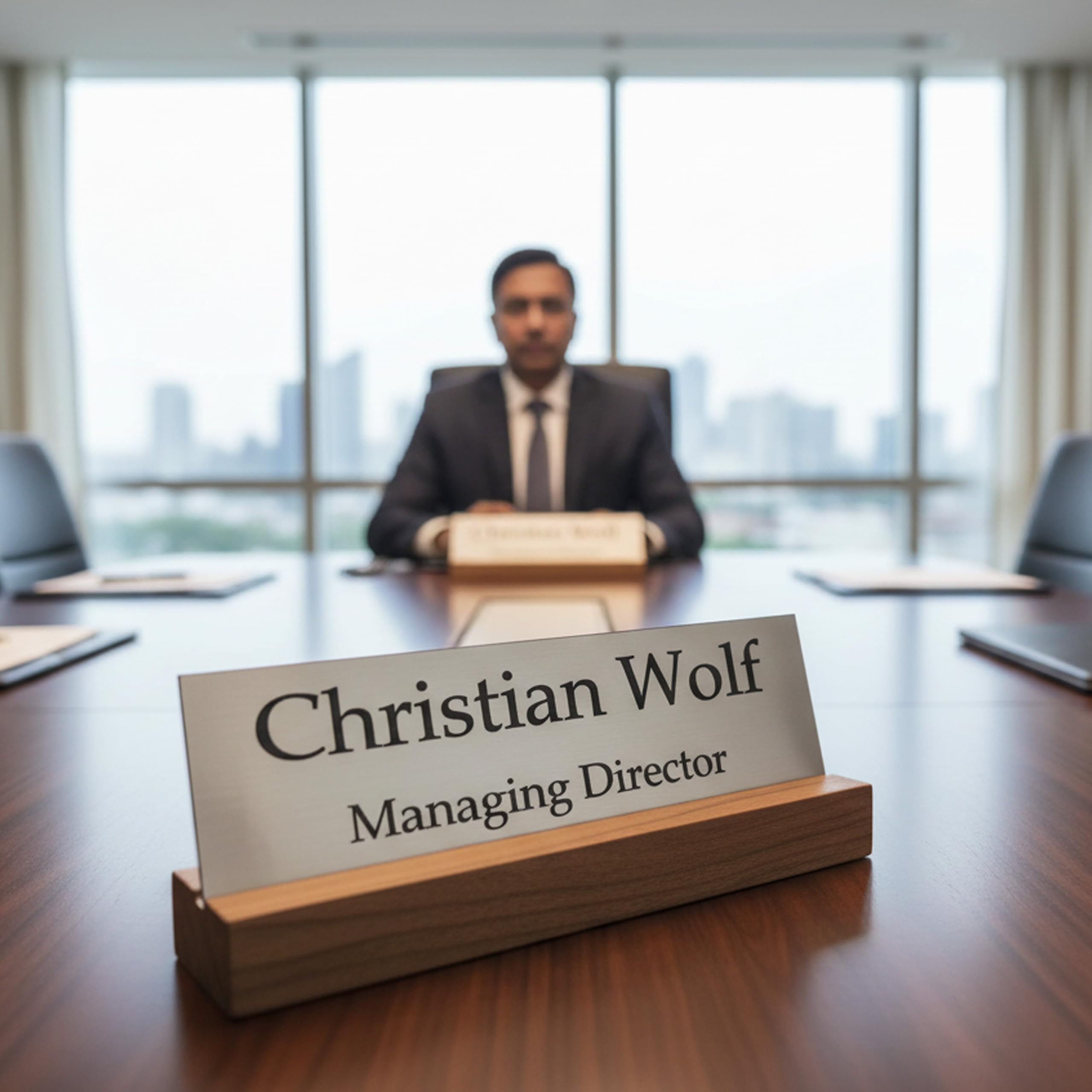 Personalized Desk Name Plate - Custom Office Sign -4 Personalized Desk Name Plate - Custom Office Sign -4