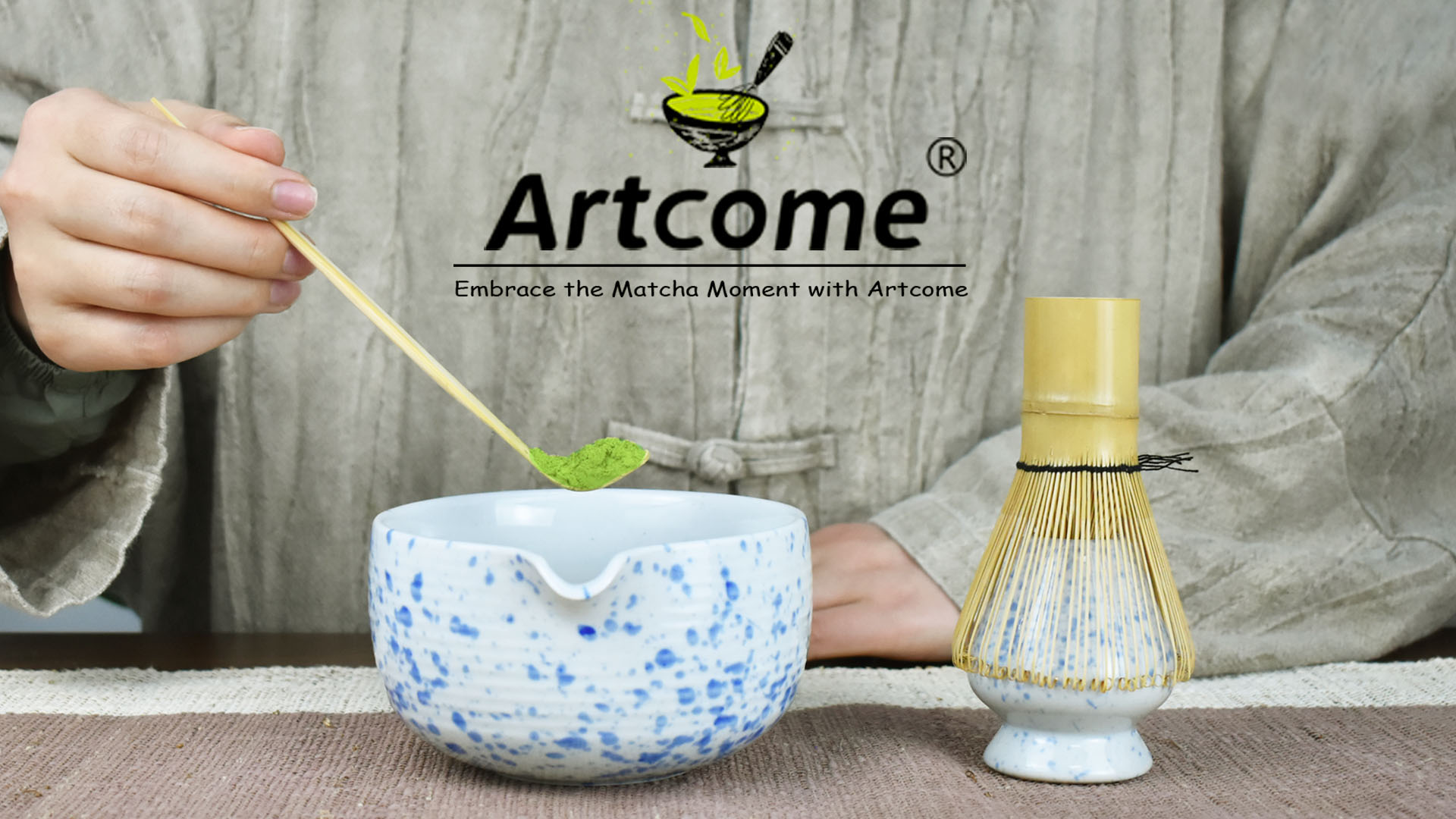 Amazon.com: Artcome Matcha Tea Set - Ceramic Matcha Bowl with