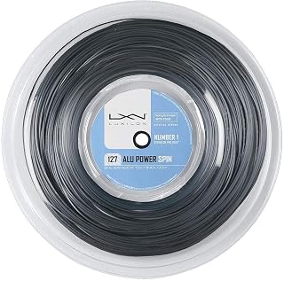 Luxilon ALU Power Spin 127 Tennis String - 220m Reel, Silver
